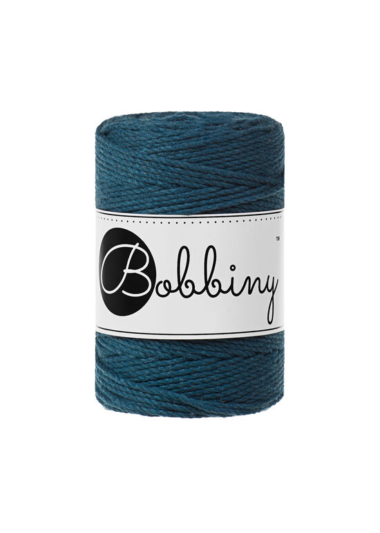 Makramē virve 3PLY - Peacock Blue